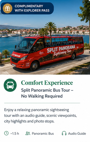 Split Panoramic Bus Tour - No Walking Required