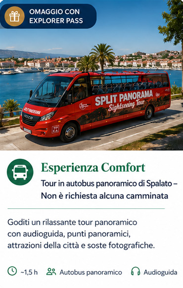 Split Panoramic Bus Tour - No Walking Required